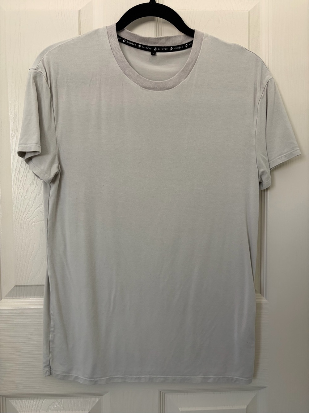 Allwear Modal Crew Neck Short Sleeve T-Shirt - Light Gray